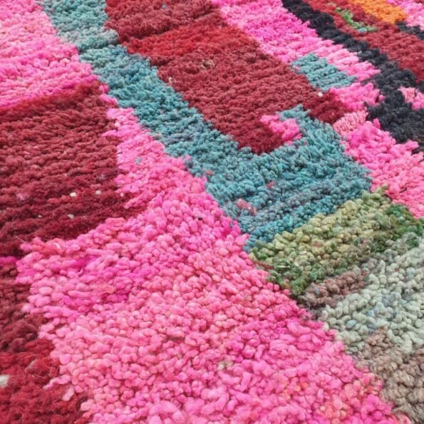 EZYNE | Moroccan Rug Pink Boujaad | 9'8x6'4 Ft | 3x2 m | 100% wool handmade - Image 4