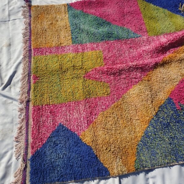 FARHEN | 8'9x6'6 Ft | 270x201 cm | Moroccan Colorful Rug | 100% wool handmade - Image 2