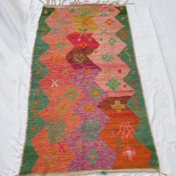 FATHE | 9x5 Ft | 2,8x1,6 m | Moroccan Colorful Rug | 100% wool handmade - Image 4