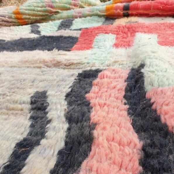 FERHA | 8'7x5 Ft | 2,66x1,6 m | Moroccan Colorful Rug | 100% wool handmade - Image 8