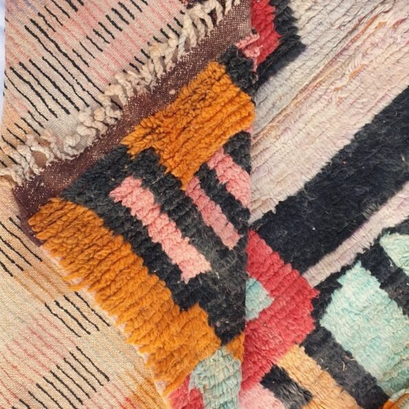 FERHA | 8'7x5 Ft | 2,66x1,6 m | Moroccan Colorful Rug | 100% wool handmade - Image 5