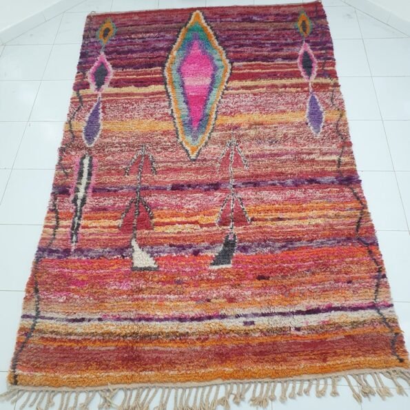 FONON | 9'6x6'3 Ft | 2,92x1,91 m | Moroccan Colorful Rug | 100% wool handmade - Image 5