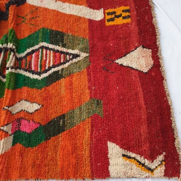 GARAA | 6x8 Ft | 2,5x1,8 m | Moroccan Colorful Rug | 100% wool handmade - Image 2