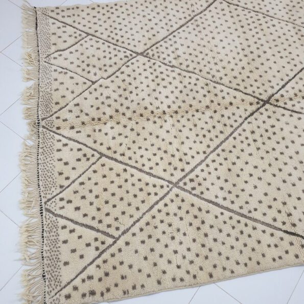 GATO | 10x7 Ft | 3,07x2,16 m | Moroccan Beni Mrirt Rug | 100% wool handmade - Image 2