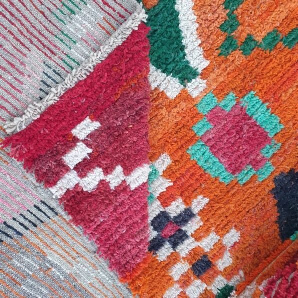 GHALKA | 5x8'8 Ft | 2,7x1,6 m | Moroccan Colorful Rug | 100% wool handmade - Image 5