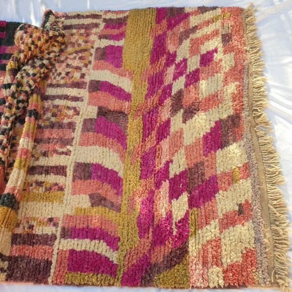 GIRY | 8x5'6 Ft | 2,4x1,7 m | Moroccan Colorful Rug | 100% wool handmade - Image 2