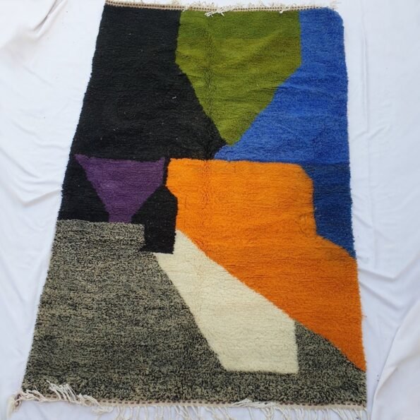 GOUNA | 8'7x5'6 Ft | 2,65x1,70 m | Moroccan Beni Ourain Rug | 100% wool handmade - Image 4