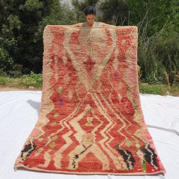 HAFZA | 8'5x5 Ft | 2,5x1,5 m | Moroccan Colorful Rug | 100% wool handmade