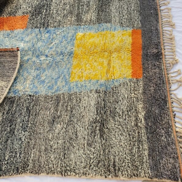 HALMANA | 9'3x7 Ft | 3x2 m | Moroccan Beni Ourain Rug | 100% wool handmade - Image 2