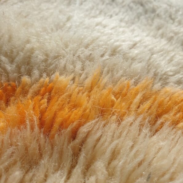 Handcrafted BENI MOROCCAN RUG | Dye Wool Authentic & Soft Rug | Berber Moroccan Rug | Moroccan Woolen Carpet Nawla | 9'5x8 Ft | 2,90x2,40 m - Image 4