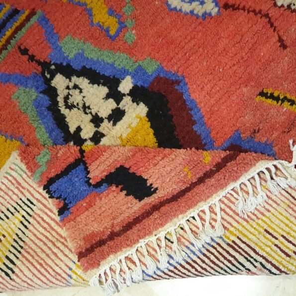 HANU | 7'5x5 Ft | 2,30x1,50 m | Moroccan Colorful Rug | 100% wool handmade - Image 6