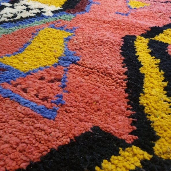 HANU | 7'5x5 Ft | 2,30x1,50 m | Moroccan Colorful Rug | 100% wool handmade - Image 2