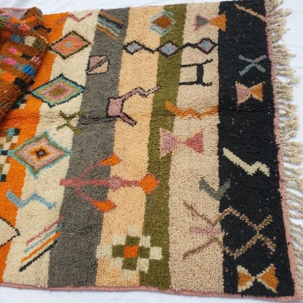 HELMUS | 8'5x5 Ft | 2,5x1,5 m | Moroccan Colorful Rug | 100% wool handmade - Image 2