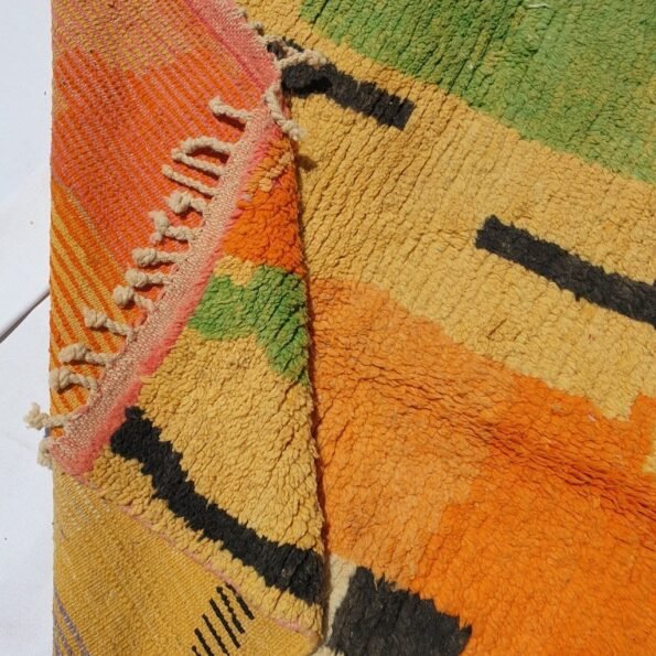 HNIDA | 6'5x4'4 Ft | 200x130 cm | Moroccan Colorful Rug | 100% wool handmade - Image 5