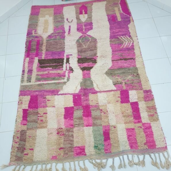 HOURAJ | 8'7x5'9 Ft | 2,65x1,80 m | Moroccan Colorful Rug | 100% wool handmade - Image 5