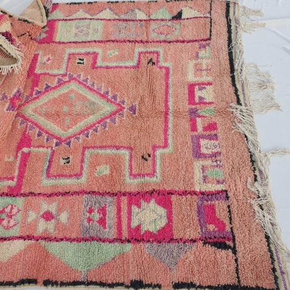 HYBA | 10x6'5 ft | 3x2 m | Moroccan VINTAGE STYLE Colorful Rug | 100% wool handmade - Image 2