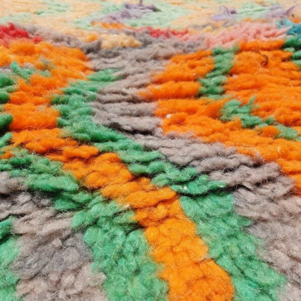 IDERRA | 6'5x5 Ft | 200x160 cm | Moroccan Colorful Rug | 100% wool handmade - Image 3