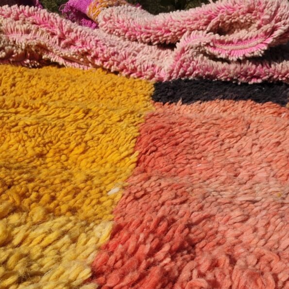 IDOUH | 12'2x8'5 ft | 3,7x2,6 m | Moroccan Colorful Rug | 100% wool handmade - Image 9