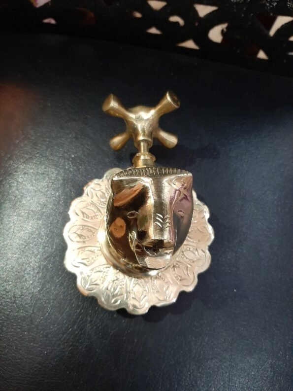 Moroccan Brass Lion Head-Shaped Faucet, 100% Handmade, Unique Moroccan Design - Image 3