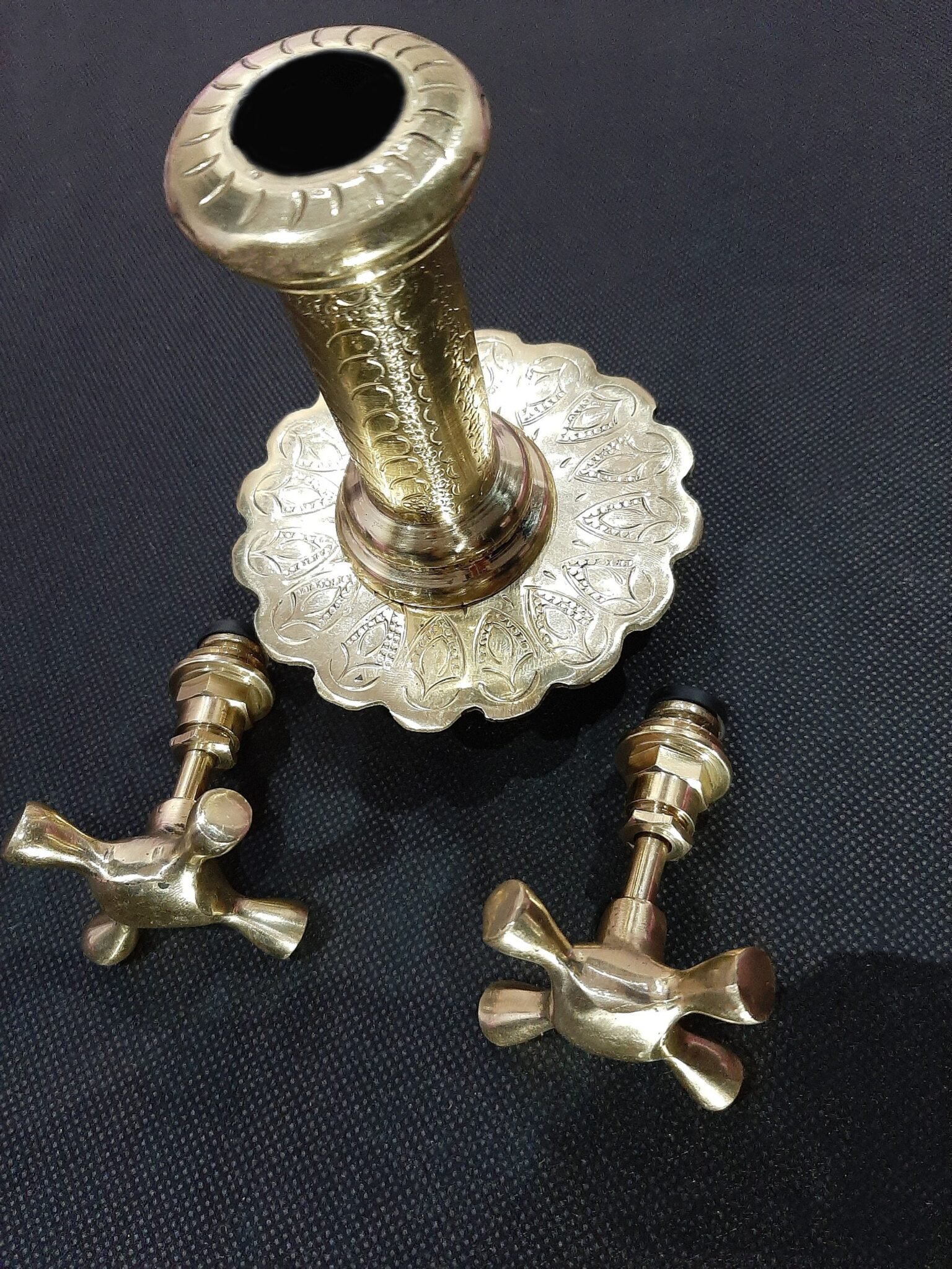 Moroccan Brass Faucet 100 Handmade Unique Moroccan Design Beautifully Decorated Faucet