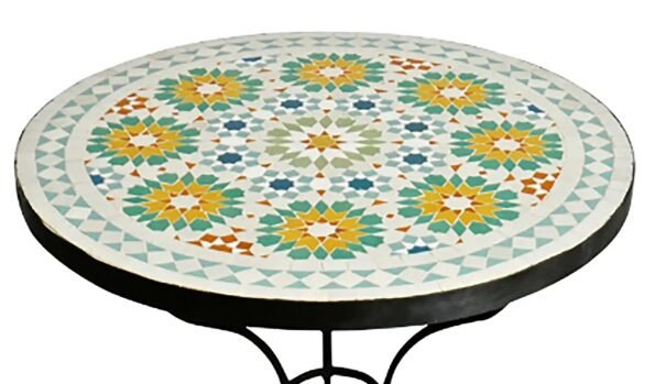 Handcrafted Mosaic Tile Living Room Handmade Table - Image 3