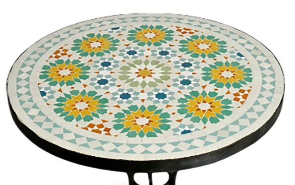 Handcrafted Mosaic Tile Living Room Handmade Table - Image 2