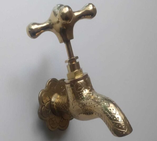 Sink faucet, Brass Sink Faucet, Bathroom Wall Mount Moroccan DÃ©cor For Farmhouse, Kitchen And Washrooms Wash Basin Faucet Tap Handle