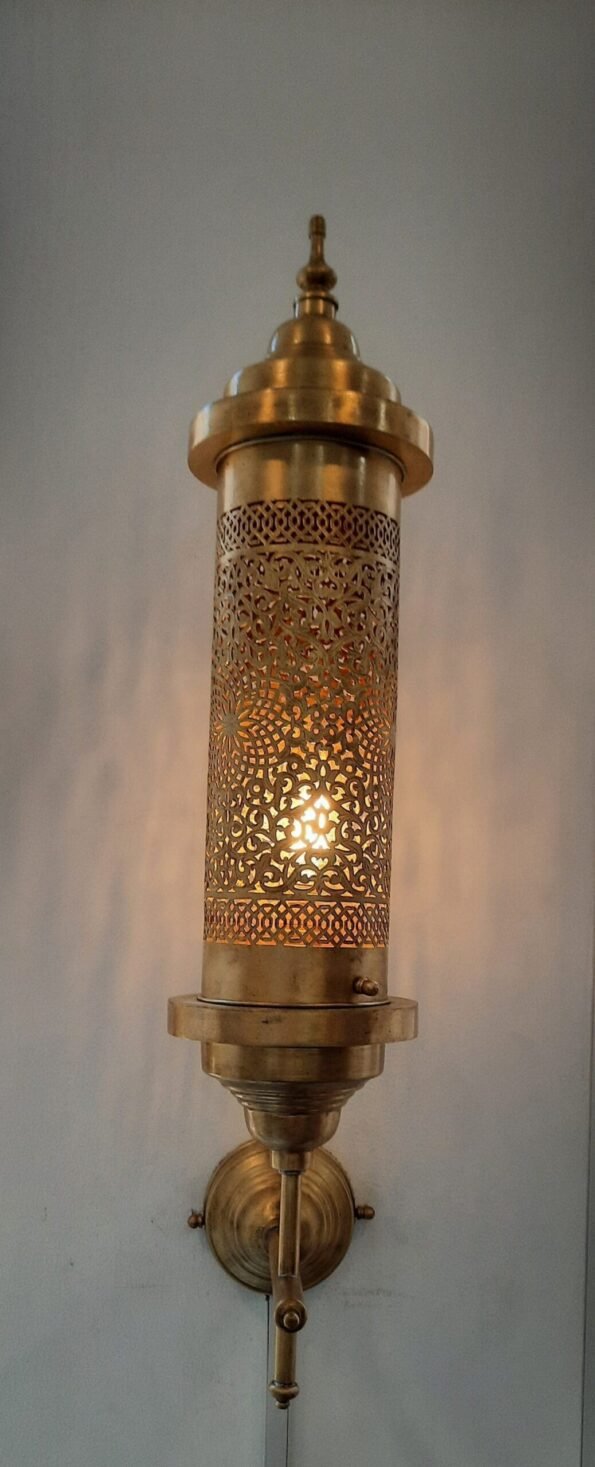 Moroccan brass wall lamps - Image 4