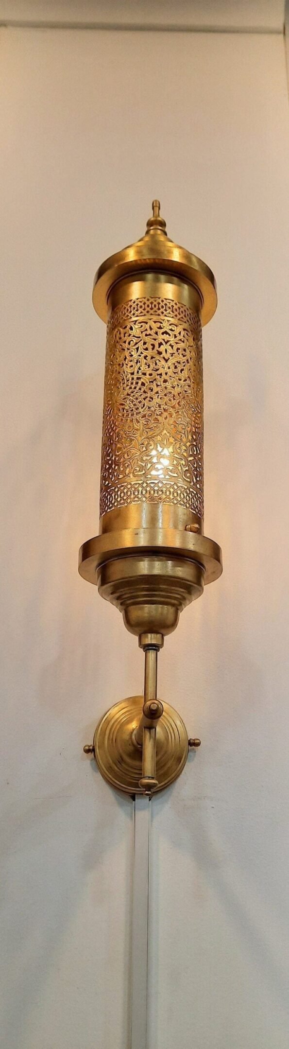 Moroccan brass wall lamps - Image 3