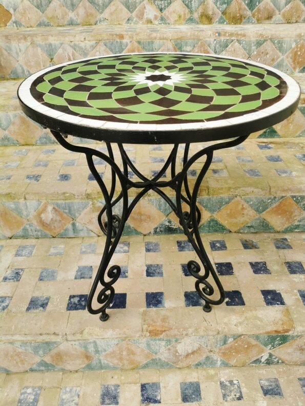 Handmade Accent Table - Mosaic Table for indoors & Outdoors - Image 5