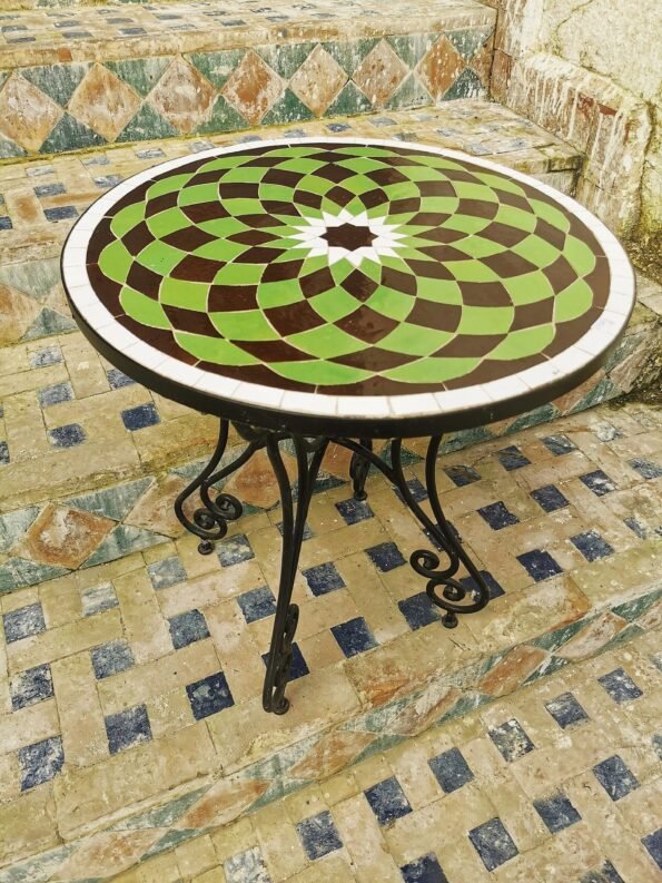 Handmade Accent Table - Mosaic Table for indoors & Outdoors - Image 7