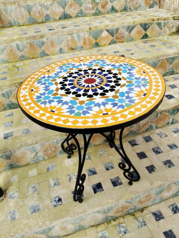 CUSTOMIZABLE Mosaic Table - Crafts Mosaic Table - Mosaic Table Art - Mid Century Mosaic Table - Image 5