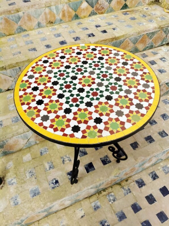 CUSTOMIZABLE Mosaic Table - Patio Coffee Table - Custom Your Table's Colors And Height - Image 5