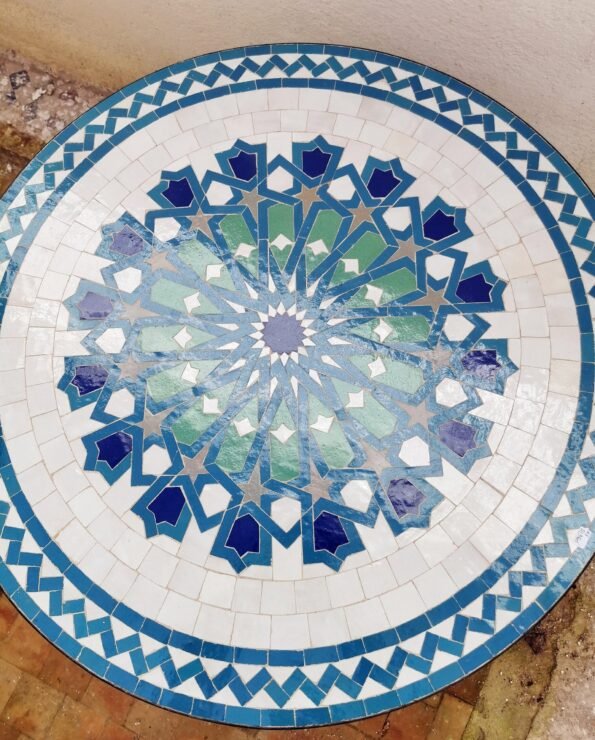 CUSTOMIZABLE Mosaic Table - Crafts Mosaic Table - Mosaic Table Art - Mid Century Mosaic Table - Image 6