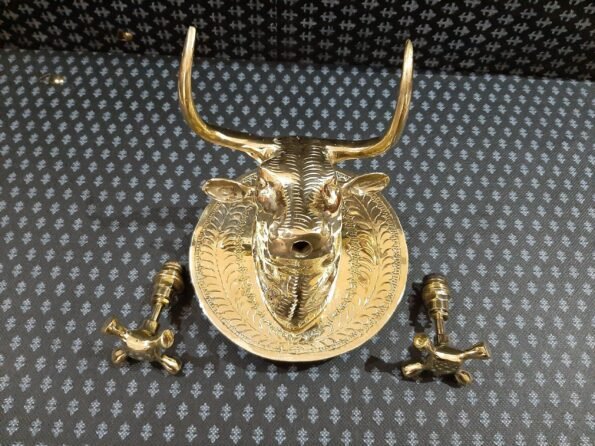 Brass Toro Head Shaped Faucet, 100% Handmade, Antique Moroccan Design - Image 4