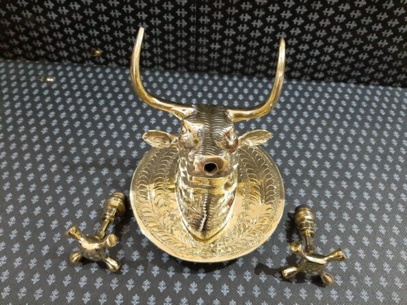 Brass Toro Head Shaped Faucet, 100% Handmade, Antique Moroccan Design - Image 6