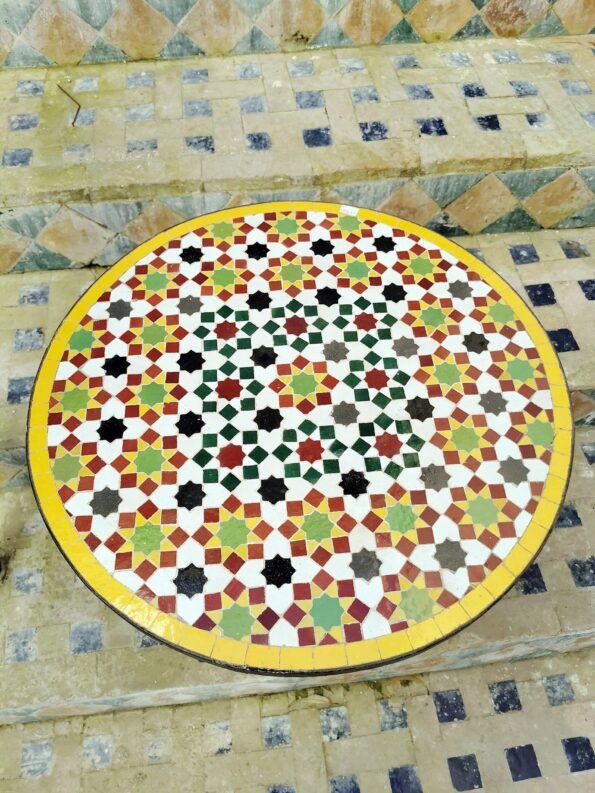 CUSTOMIZABLE Mosaic Table - Patio Coffee Table - Custom Your Table's Colors And Height - Image 6