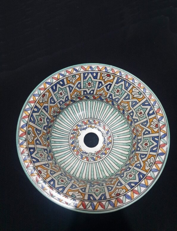 Moroccan ceramic sink wash basin - Image 2