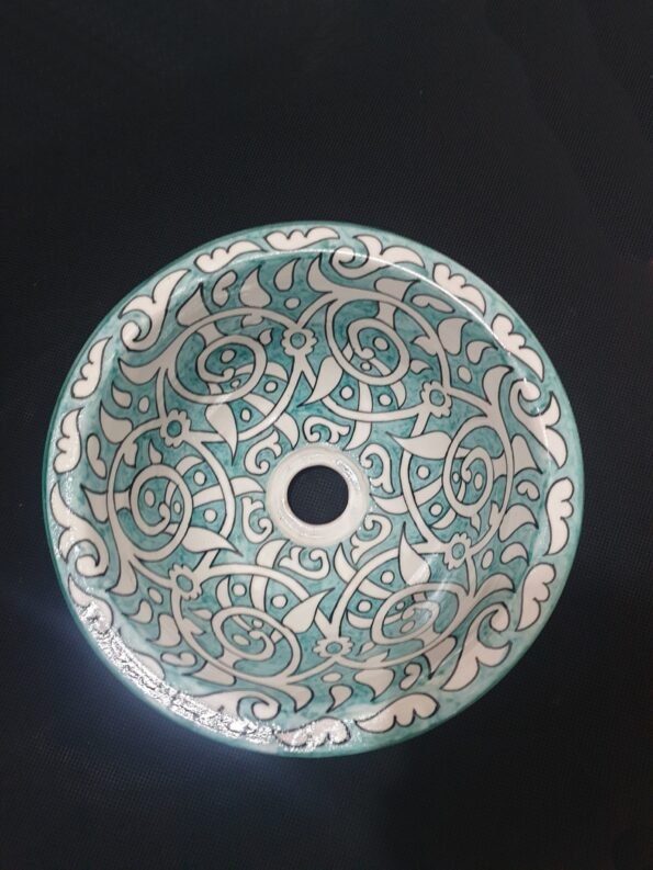 Moroccan ceramic sink wash basin