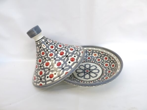 Moroccan ceramic tagine/ hand-painted tagine/decorative handmade tagine/kitchenware/serving tagine/ceramic tagine pot/ - Image 2