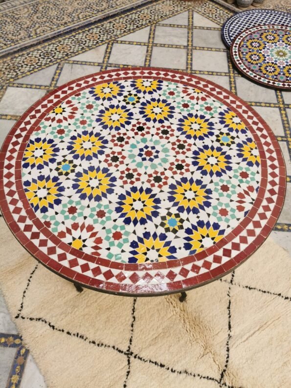 CUSTOMIZABLE Mosaic Table - Crafts Mosaic Table - Mosaic Table Art - Mid Century Mosaic Table - Image 5