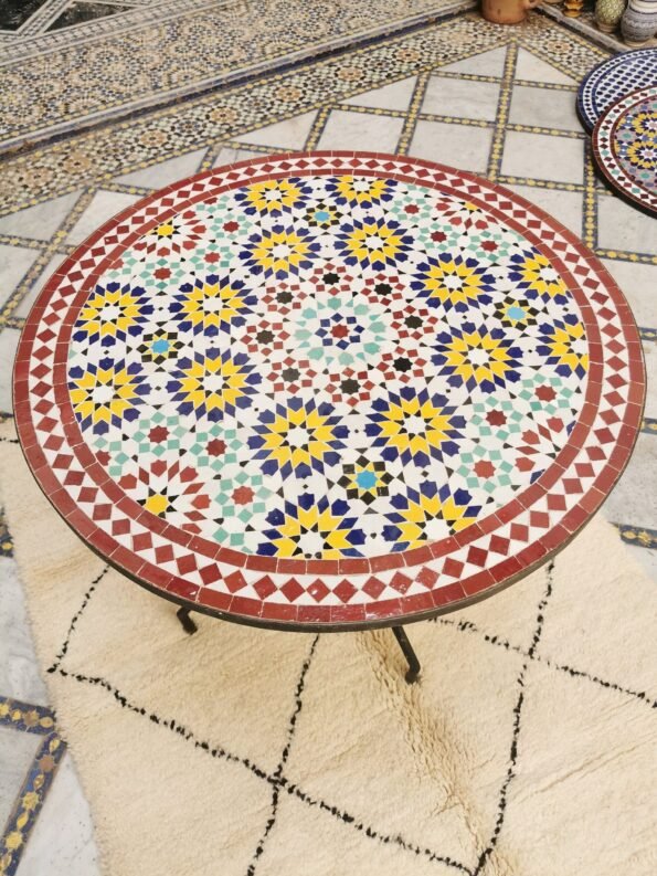 CUSTOMIZABLE Mosaic Table - Crafts Mosaic Table - Mosaic Table Art - Mid Century Mosaic Table - Image 6