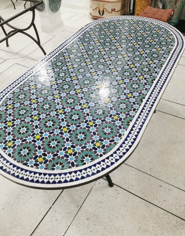 CUSTOMIZABLE Mosaic Table - Crafts Mosaic Table - Mosaic Table Art - Mid Century Mosaic Table - Handmade Huge Table - Image 12