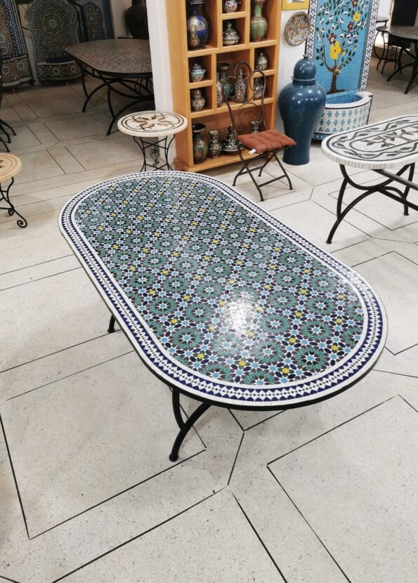 CUSTOMIZABLE Mosaic Table - Crafts Mosaic Table - Mosaic Table Art - Mid Century Mosaic Table - Handmade Huge Table