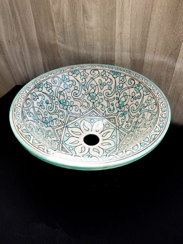 Moroccan ceramic sink wash basin - Image 3