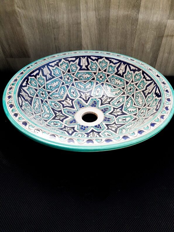 Moroccan ceramic sink wash basin - Image 2