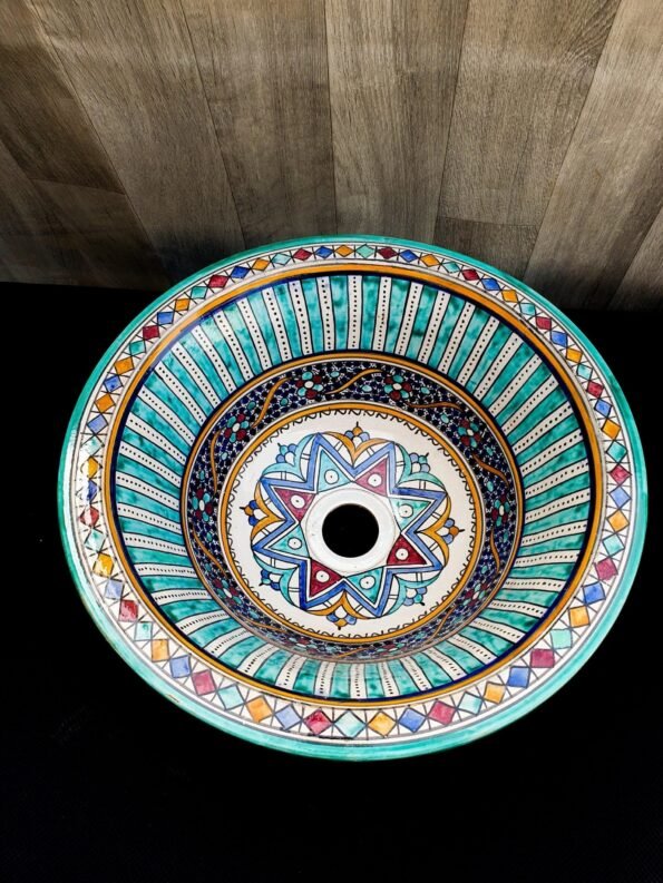 Moroccan ceramic sink wash basin - Image 2