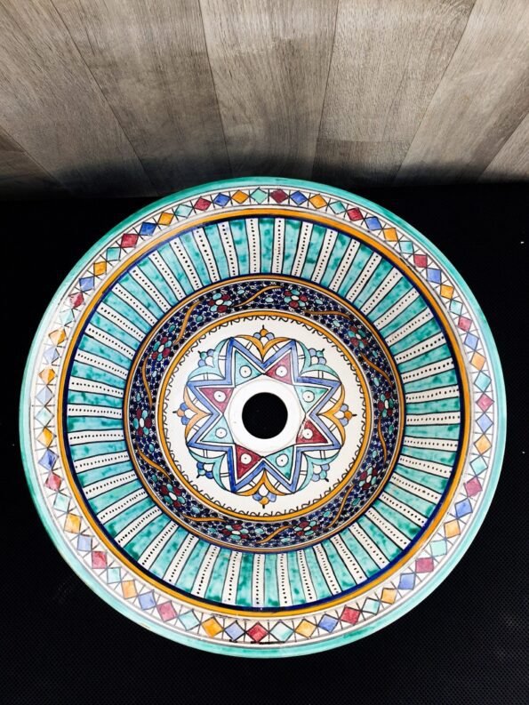 Moroccan ceramic sink wash basin - Image 5