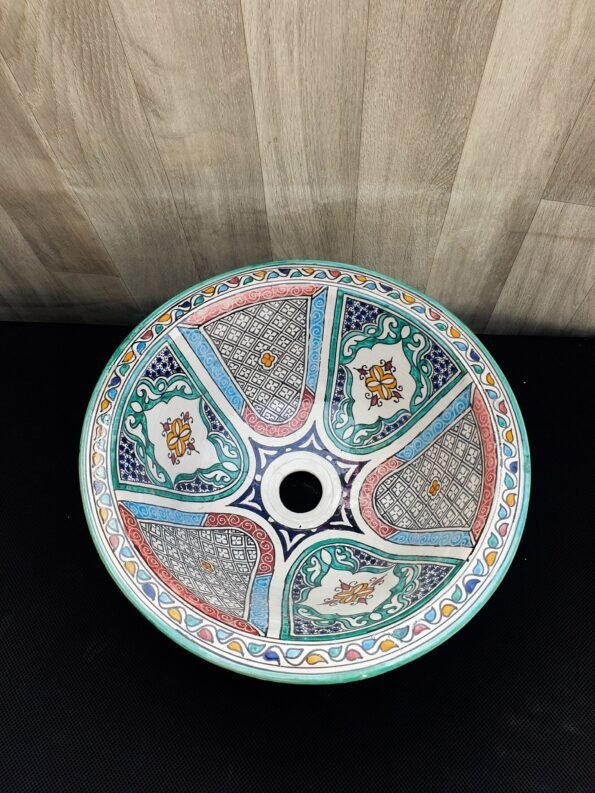 Moroccan ceramic sink wash basin - Image 2