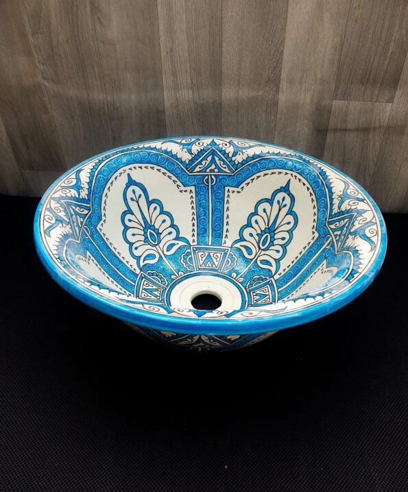 Moroccan ceramic sink wash basin